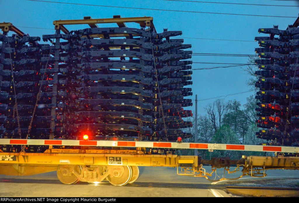 FTTX Flat Car with Truck Frames